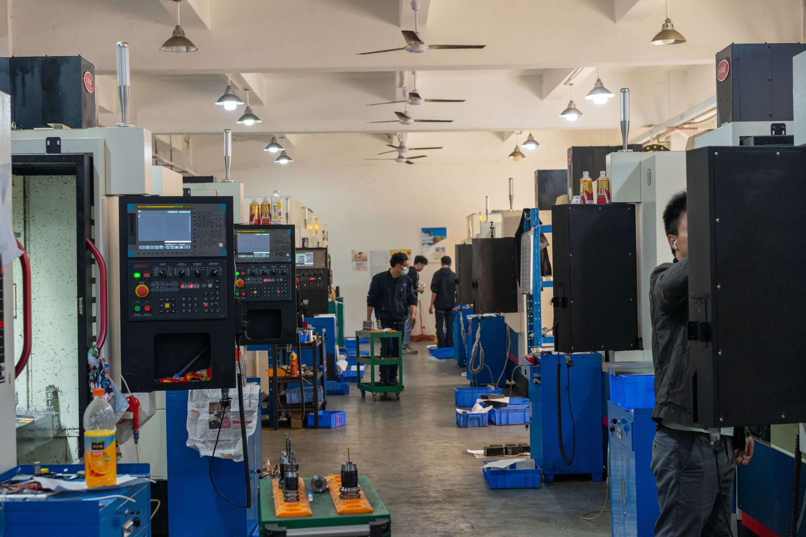 CNC workshop floor